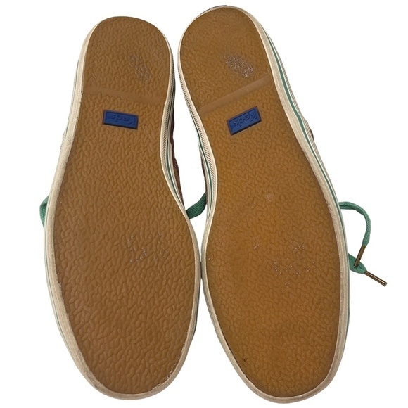 KEDS Kate Spade Cork Corkie Sneakers Shoes Lace Up Teal Green Rubber Soles - Picture 6 of 14
